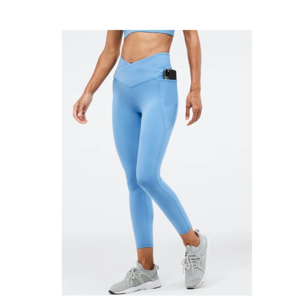Fabletics Women's Oasis PureLuxe HW Crossover 7/8 Legging Size‎ XS
